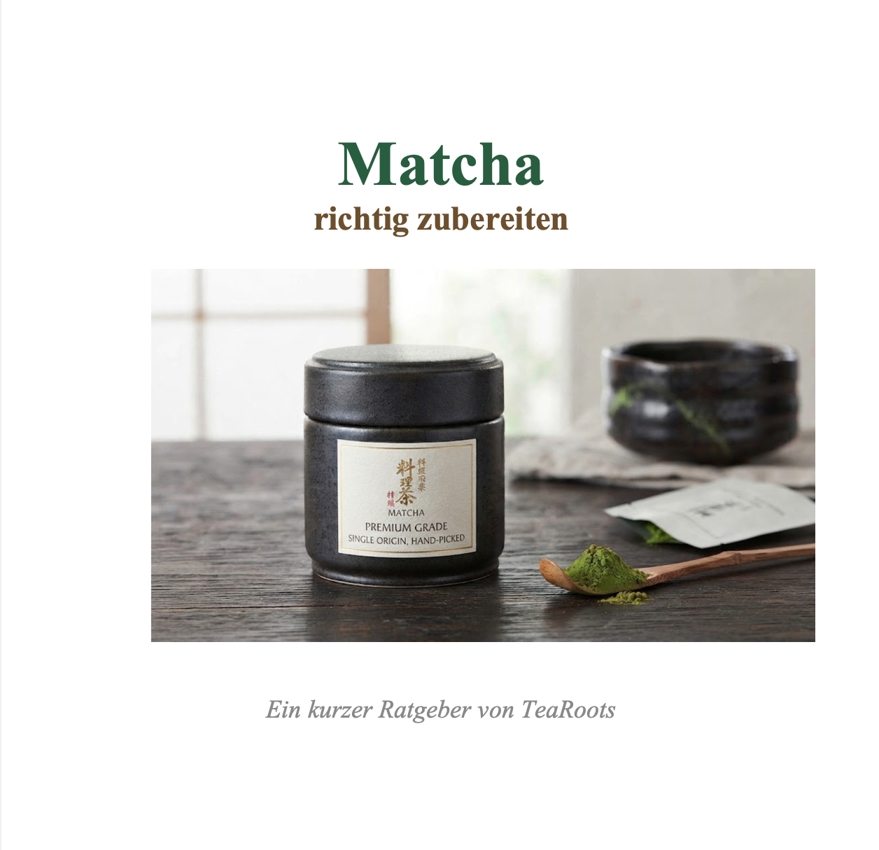 E-Book: Matcha richtig zubereiten